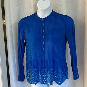 JOHNNY WAS Blue Women's Top SZ:XS